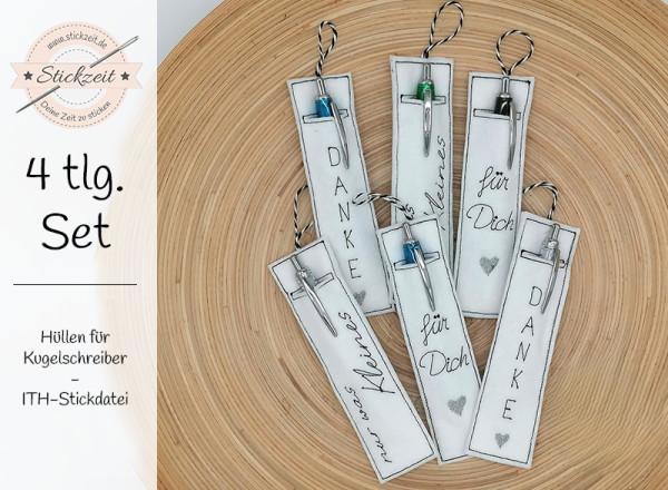 Hülle für Kugelschreiber - ITH-Stickdatei